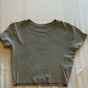 Hollister Gray Crop Top